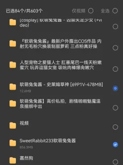 [转载搬运] 软萌兔兔酱合集 [17v580p+9.5g][磁力链接]